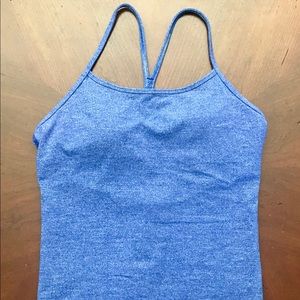 Lululemon purple heathered Y tank
